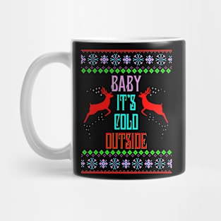 Baby It's Cold Outside Christmas Pregnancy Maternity Mug